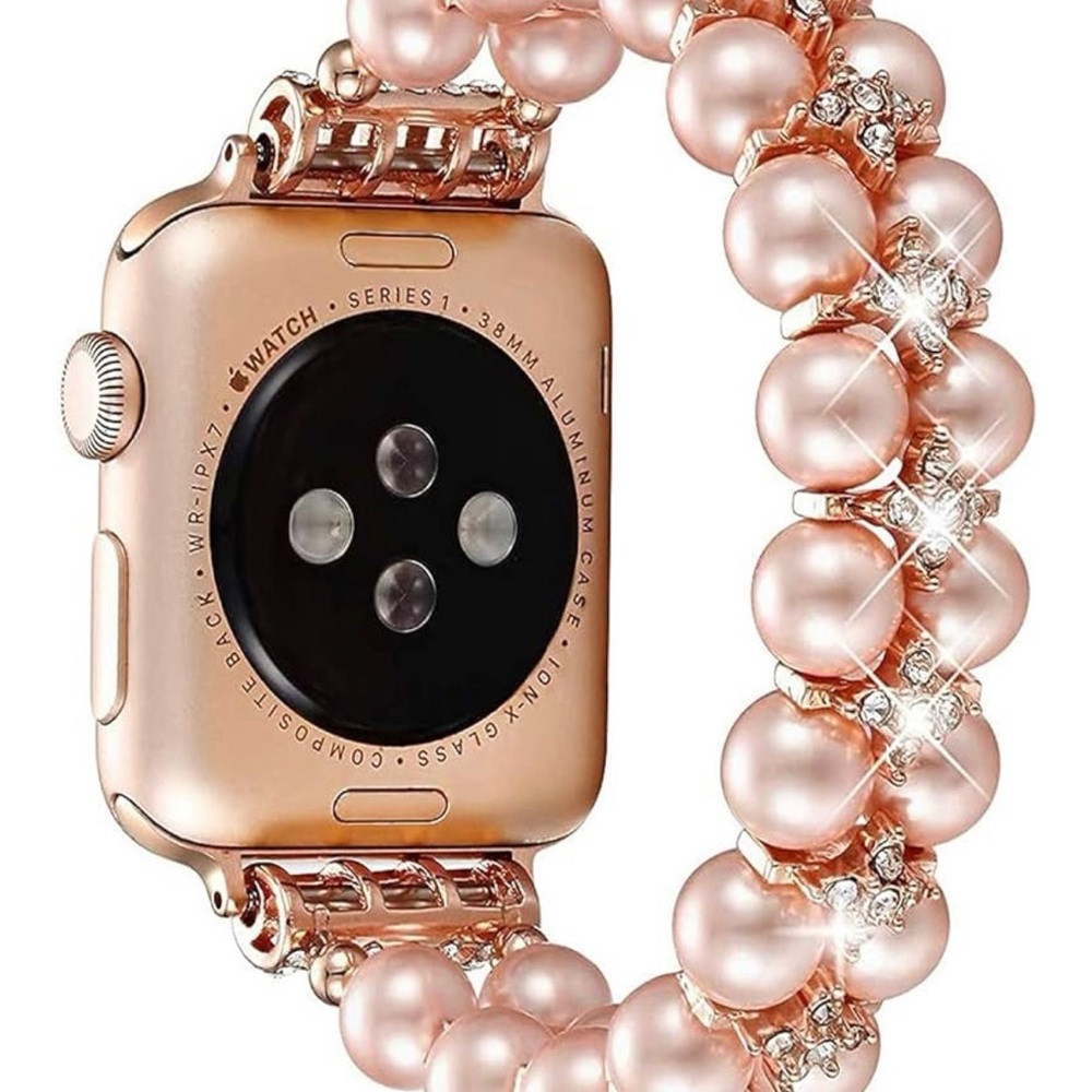 🎀Host Pick🎀 Apple Watch Band with Pink Pearls and Sparkling Gems